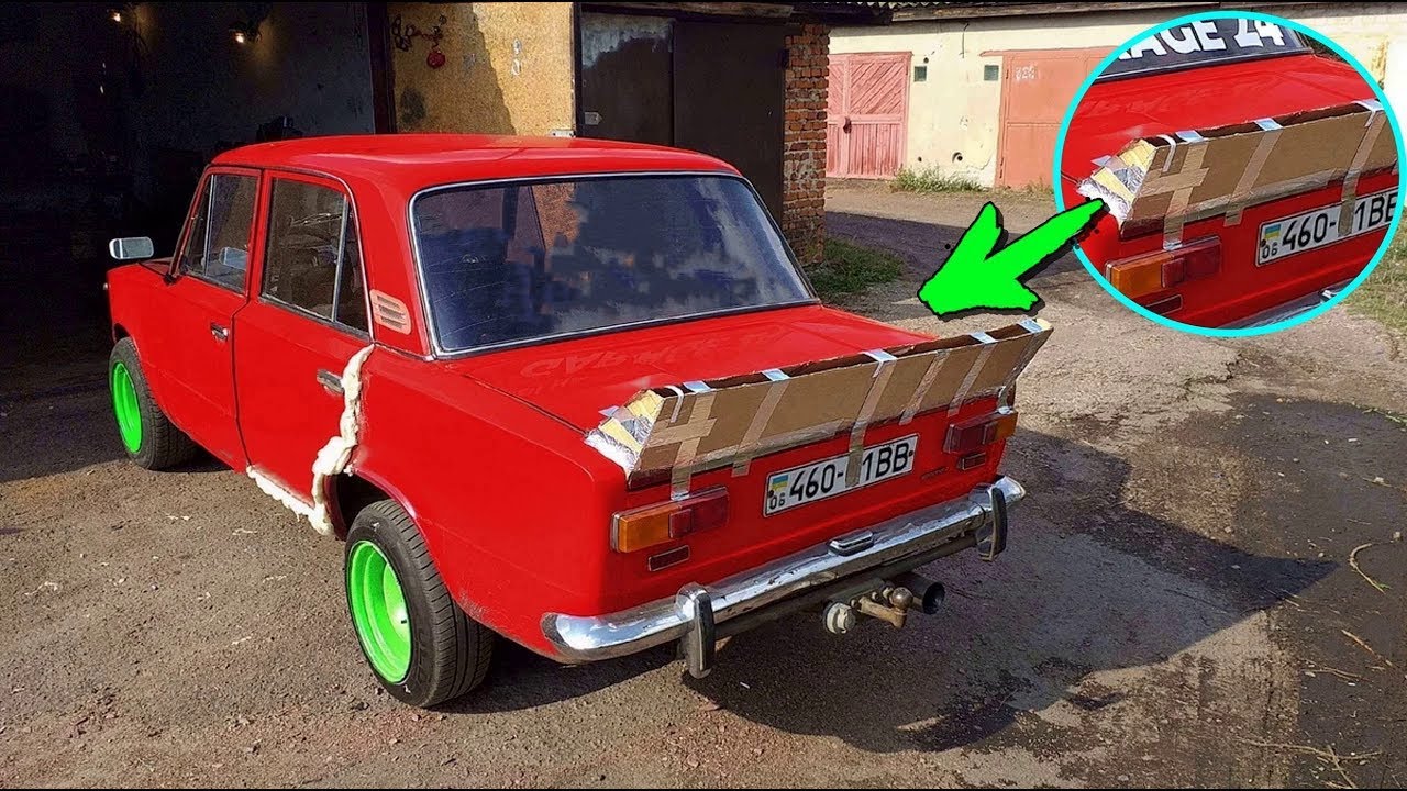 Делаем лютый спойлер бюджетно. Сделал макет спойлера из картона. Часть 1.mp4