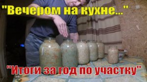 Что изменилось на участке в деревне за год и вечер на кухне