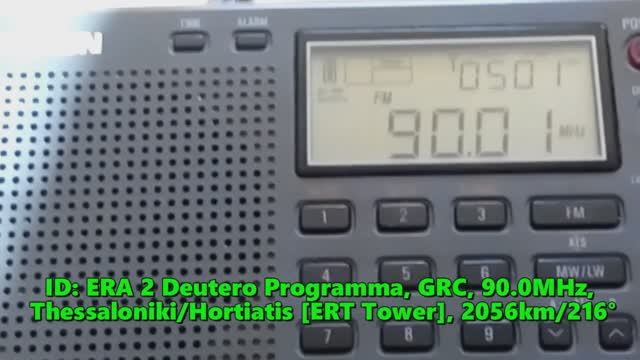 11.07.2022 10:05UTC, [Es], ERA 2 Deutero Programma, Греция, 90.0МГц, 2056км