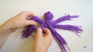 Игрушка ОСМИНОГ из ниток. Поделка. Octopus made of thread