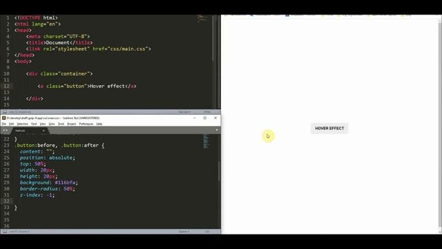 Hover button effect bubble animation смотреть онлайн