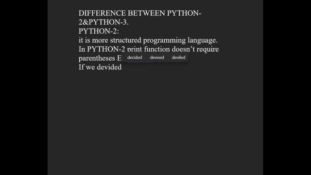 Basic concept of PYTHON programing//-