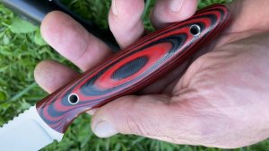 Нож из стали PGK Спуски клин Рукоять G10