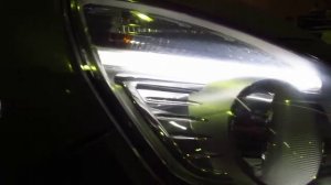 LED ДХО вместо габарита Renault Scenic2