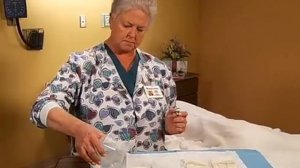 накрывание стерильного стола