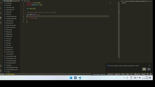 How to initialize all elements of the array to any specific value in c++ @Rajesh_kumar720 смотреть онлайн
