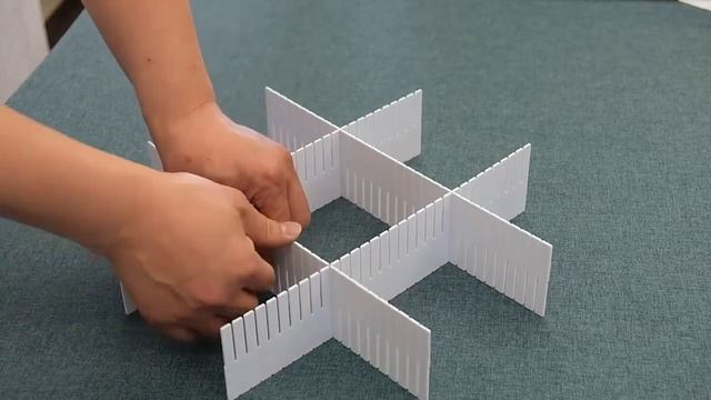 Разделители для ящиков регулируемые (6 штук, 48*9 см, белые)