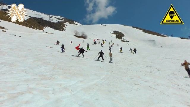 Домбай. Закрытие сезона 2012. СкиБанда. Доскиназ.