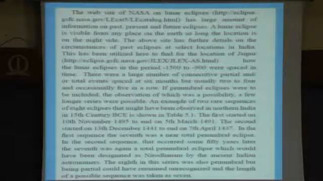 Observational Astronomy of Parashara & Vrddha Garga - Prof. RN Iyengar, Jain University