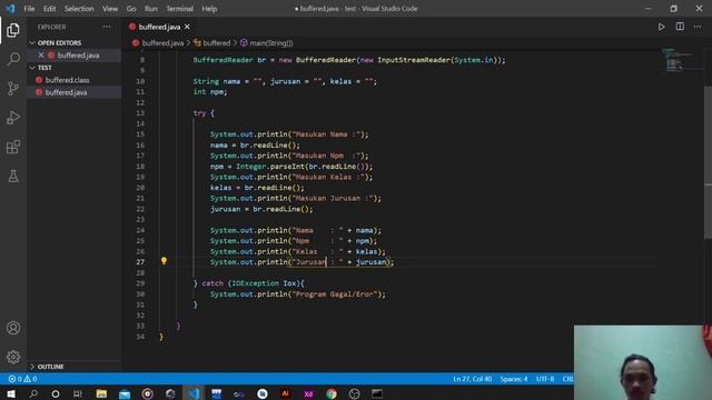 Cara menginput data menggunakan BufferedReader, JOptionPane dan Scanner | Bahasa Pemrograman Java смотреть онлайн