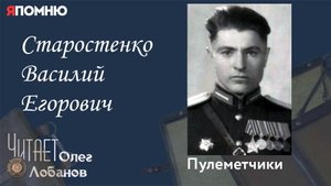Старостенко Василий Егорович. Проект Я помню Артема Драбкина. Пулеметчики.mp4
