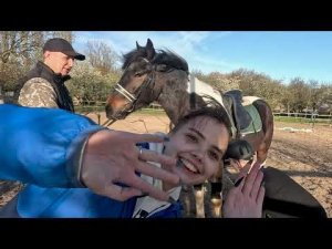 Обучение лошади. Первые прыжки