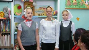 Частушки. День пожилого человека.  Исполняют Алёна Речкина, Алёна Шмелёва и Аня Ушакова.