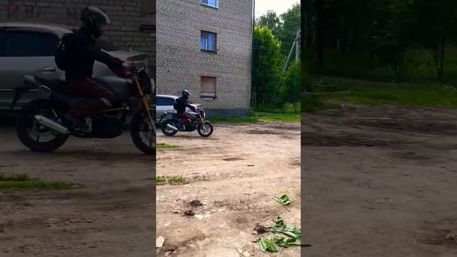 Уехал на мотоцикле scrambler 250