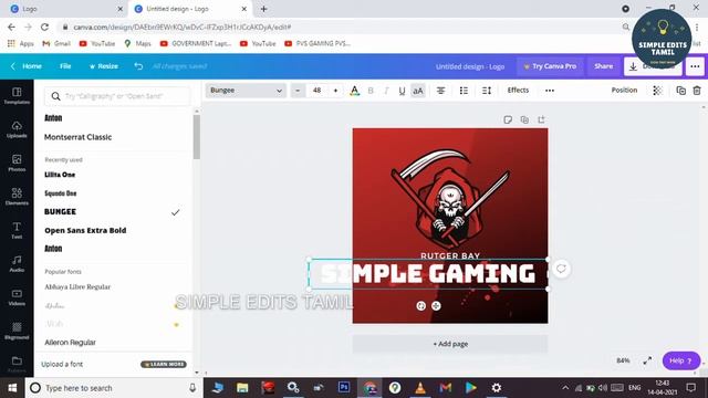 HOW DO YOU MAKE GAMING LOGO FOR YOUTUBE IN TAMIL. смотреть онлайн