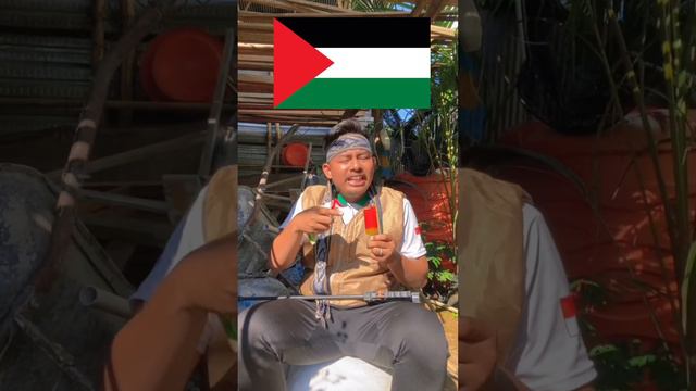 indonesia makan semangka sesuai warna bendera palestina !