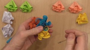 Кусудама закрученная спираль, Kusudama swirling spiral