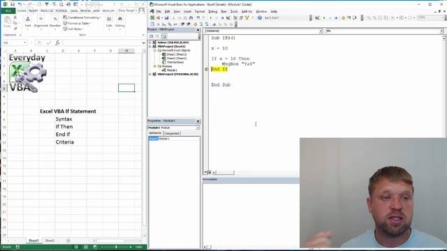 If Then Statement in Excel VBA (Macro) - Code Included смотреть онлайн