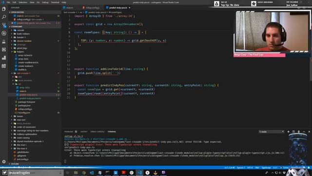 #100DaysOfCode working on 'Last Crusade - Episode 1' puzzle on codingame.com