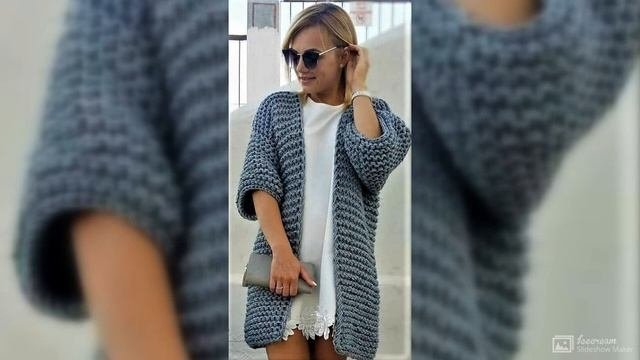 Стильные модели из толстой пряжи