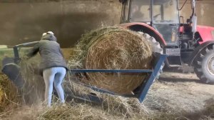 Как запрессовать сено в брикеты (тюки).