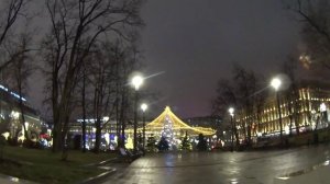 Москва Лубянка обзор ситуации с ёлками Политех Moscow New Year 18.12.2020