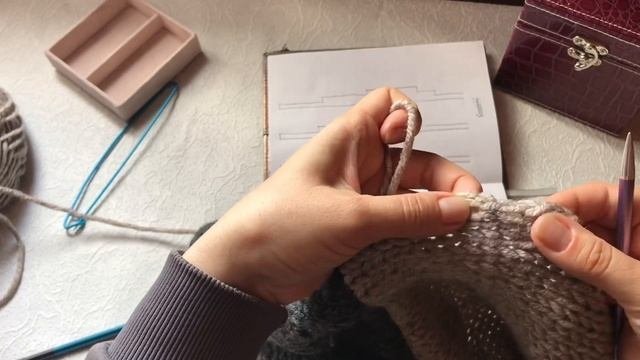 Кардиган Спицами Часть 2