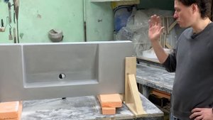 Бетонная раковина. Сoncrete sink.