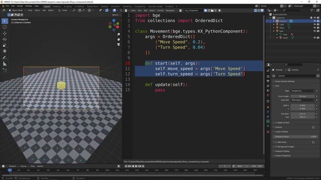 UPBGE tutorial #04 - python components
