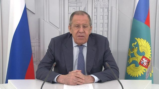 Видеообращение С.Лаврова к участникам секции XI Петербургского международного юридического форума