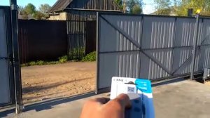 Ворота на участок [Откатные ворота]