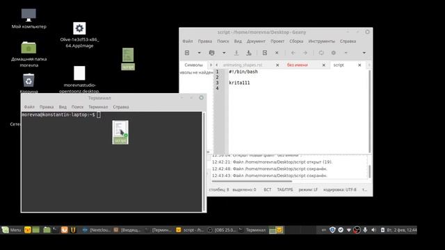 Как сделать скрипт запуска в Linux Mint смотреть онлайн
