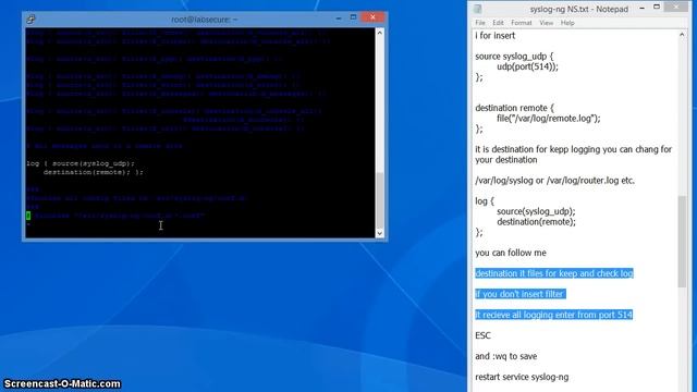 Syslog-ng How to config remote logging on ubuntu server смотреть онлайн