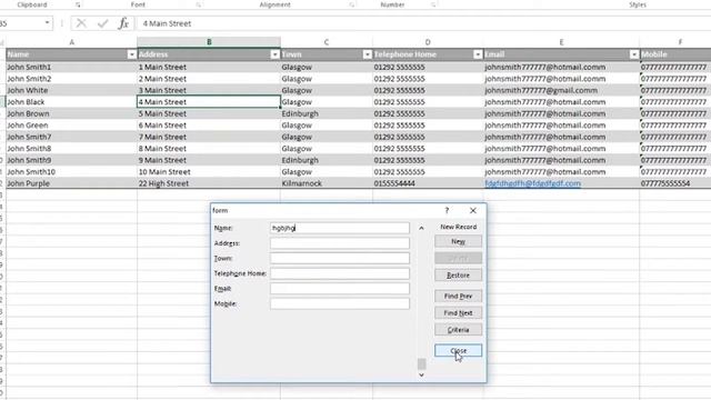 Excel - Use Form To Input Data - Excel Tutorial Part 9 смотреть онлайн