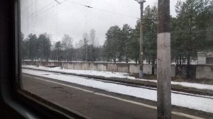 Разъезд Генерала Омельченко — из окна поезда
