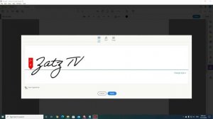 How to sign a PDF document using Adobe acrobat reader?