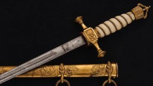 Оружие немецкого подводника. Офицерский кортик времён первой мировой.