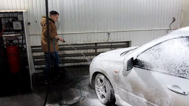 Автомойка самообслуживания для LADA Kalina Sport | Как мыть зимой? смотреть онлайн