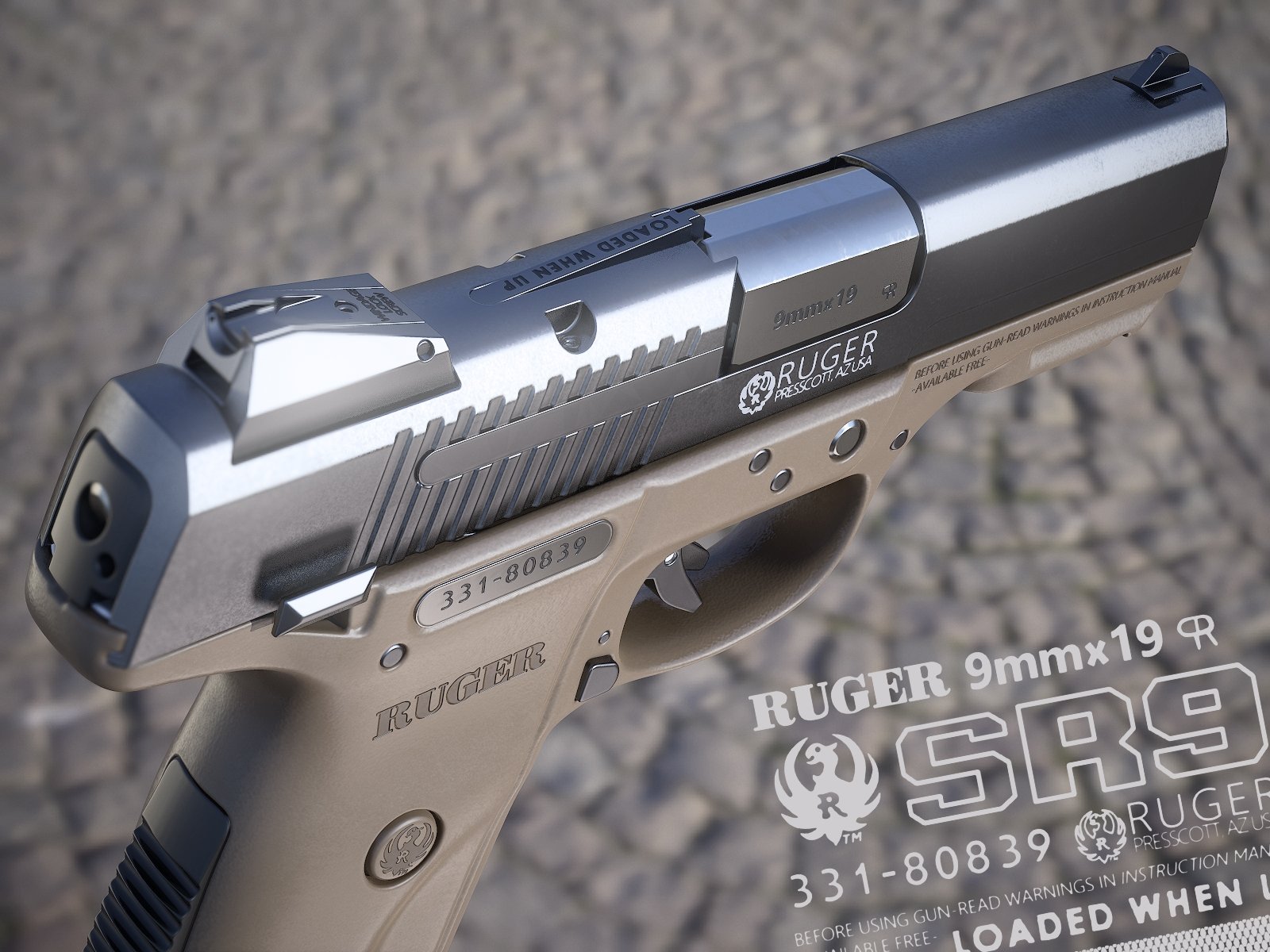 Ruger SR9 - Неполная/Полная разборка/сборка и Функционирование