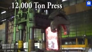 Невероятная гигантская ковка вала турбины и другие интересные процессы ковки топор, мотыга цилиндр