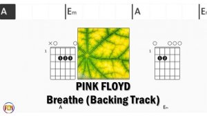 PINK FLOYD   Breathe Backing Track FCN GUITAR CHORDS & LYRICS
