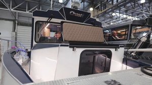 Алюминиевый катер SWIFT CHASER 750 с боковым проходом. Обзор на MOSCOW BOAT SHOW 2023