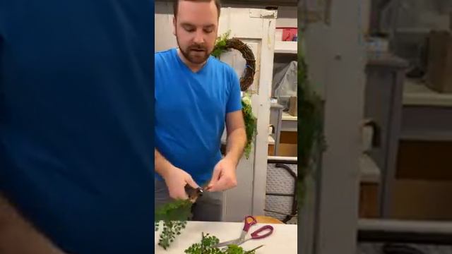 Spring Dogwood Infinity Grapevine Wreath| Dylan Live Demo смотреть онлайн