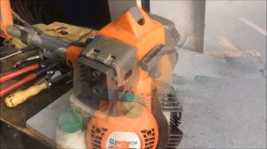 Хускварна 333R.Даже такие мото_косы иногда приносят в ремонт!Правда,не совсем сразу после покупки!)