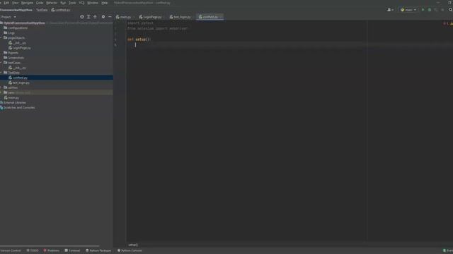 Creating Hybrid framework from scratch using pytest, python, selenium, request and more