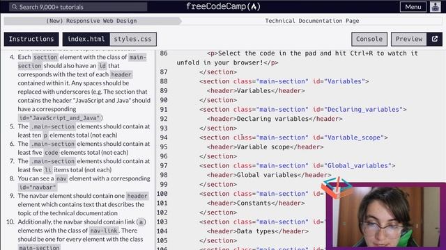 freeCodeCamp: TECHNICAL DOCUMENTATION PAGE | PROJECT SOLUTION