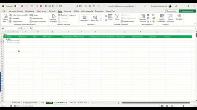 Nowoczesny formularz do wprowadzania danych bez użycia UserForm w Excel VBA смотреть онлайн