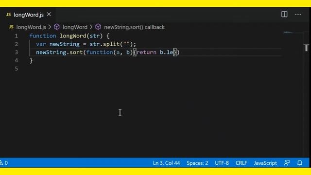 JS function that accepts a string as a parameter and find the longest word within the string.