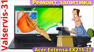 Acer Extensa EX215-22 ремонт залитика