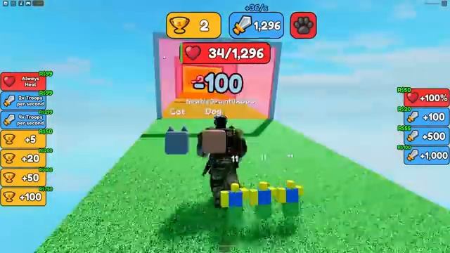 Roblox : Every Second You Get +1 Soldier ??✈️ เหล่าทหาร NOOB เพิ่มขึ้นทุก 1 วินาที !!! смотреть онлайн